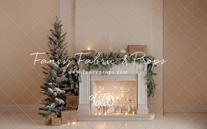 Evergreen & Ivory Mantle - With Sweep Option