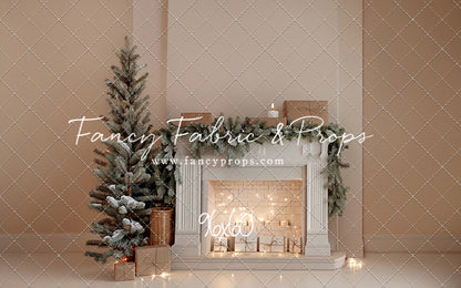 Evergreen & Ivory Mantle - With Sweep Option