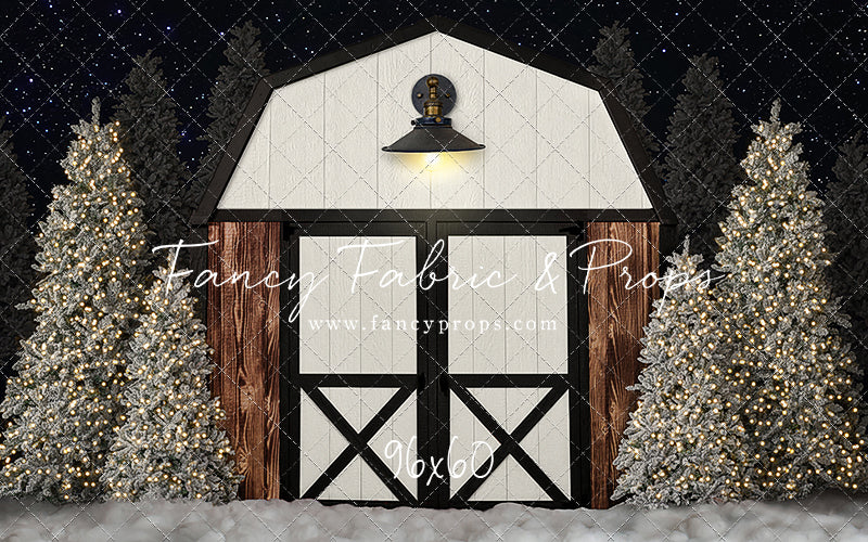 Modern Christmas Barn - With Light