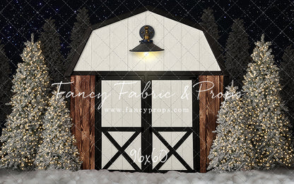 Modern Christmas Barn - With Light