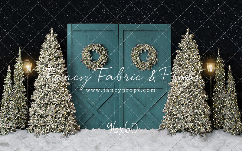 Fancy Blue Barn Doors