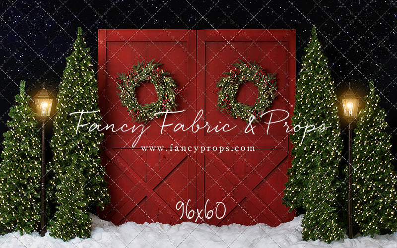 Fancy Red Barn Doors