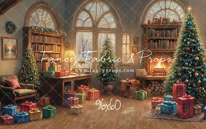 Festive Fireside Study - with Sweep Option