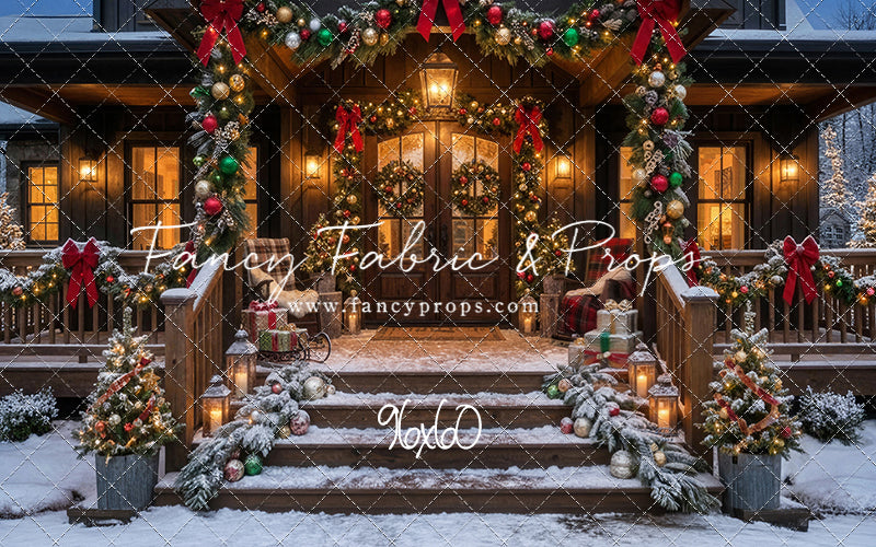 Festive Front Porch - With Sweep Option