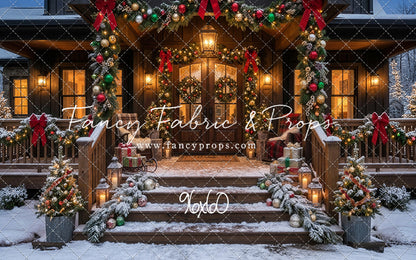 Festive Front Porch - With Sweep Option