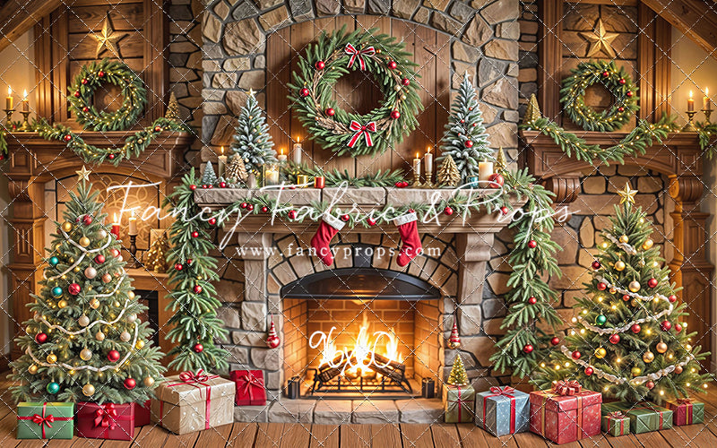 Fireside Christmas Magic - with Sweep Option