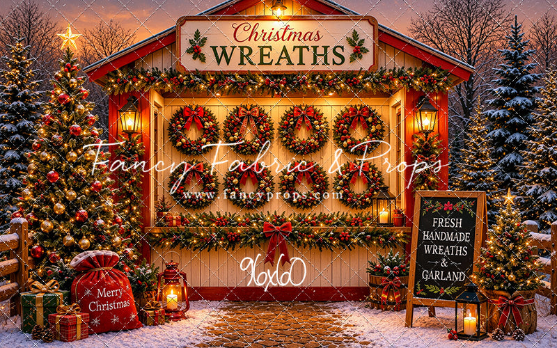 Freshly Made Wreath Station - with Sweep Option