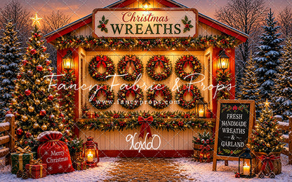 Freshly Made Wreath Station - with Sweep Option