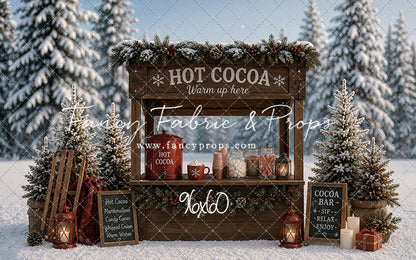 Frosted Forest Cocoa Cart - With Sweep Option