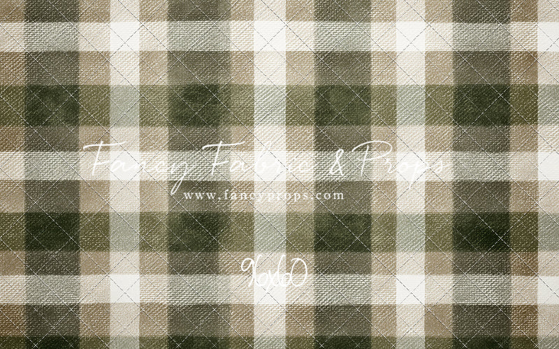 Frosted Pine Plaid - With Sweep Option