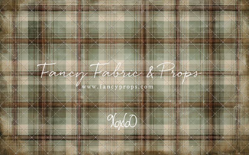 Frosted Plaid Spruce - With Sweep Option