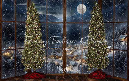 Frosted Village Bay Window