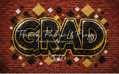 Gold & Black Grad - With Sweep Option
