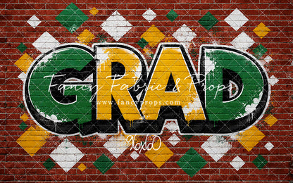 Gold & Green Grad - With Sweep Option