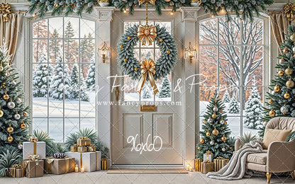 Golden Noel Entryway - with Sweep Option