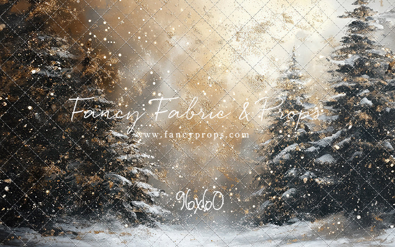 Golden Snowy Wonderland - With Sweep Option