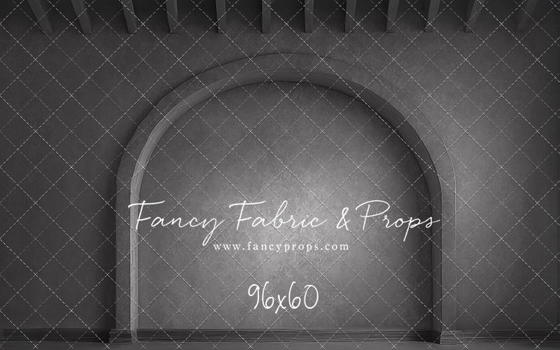 Gothic Gray Archway - Solid Floor - With Sweep Option