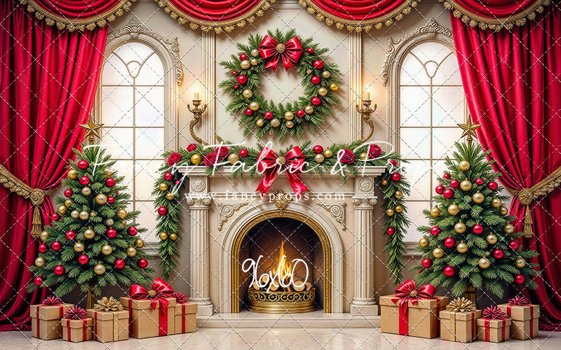 Grand Christmas Hearth - with Sweep Option
