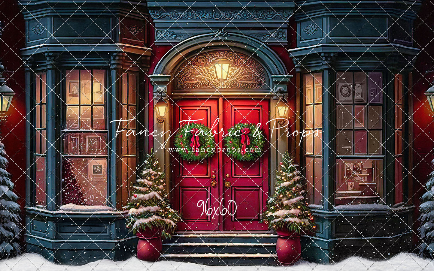 Heartfelt Holiday Home - Red Doors With Snow Floor Option - with Sweep Option