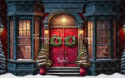 Heartfelt Holiday Home - Red Doors With Snow Floor Option - with Sweep Option