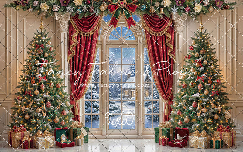 Holiday Window Elegance - with Sweep Option