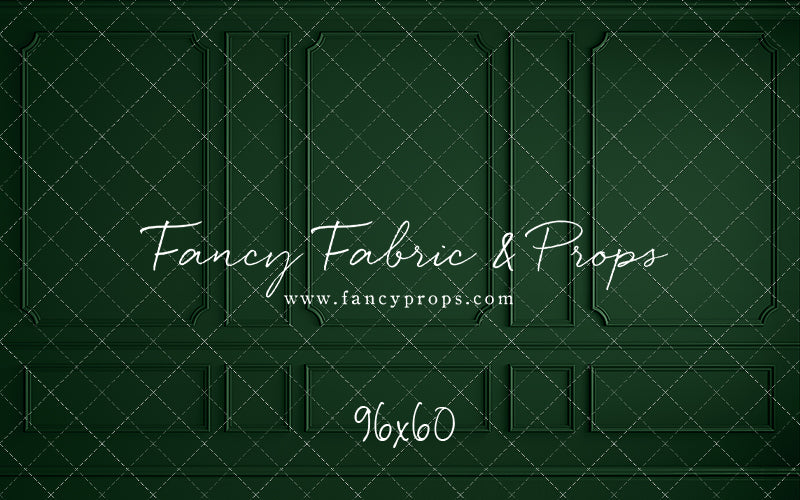 Holly Jolly Green Wainscoting Wall