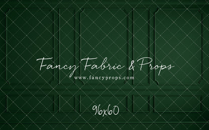 Holly Jolly Green Wainscoting Wall