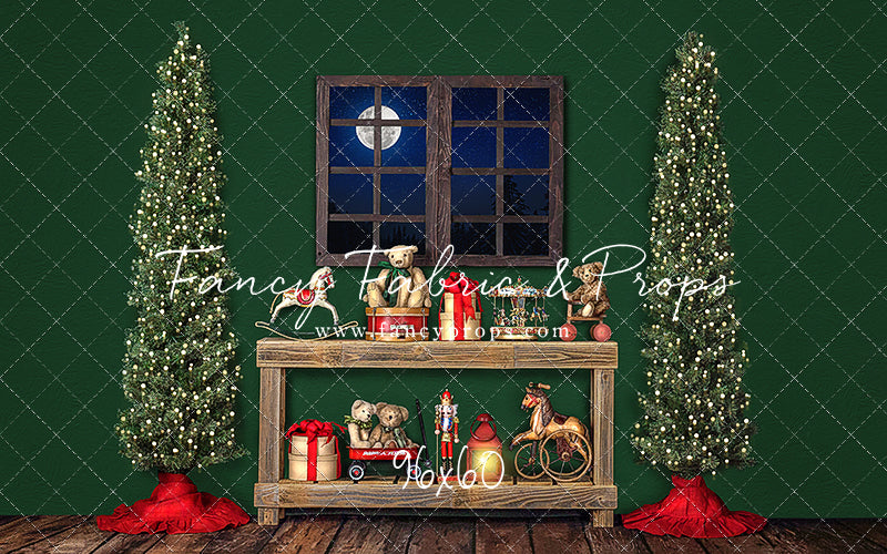 Holly Jolly Workshop Window