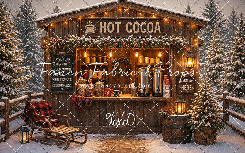 Hot Cocoa Holiday Hut - With Sweep Option