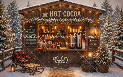 Hot Cocoa Holiday Hut - With Sweep Option