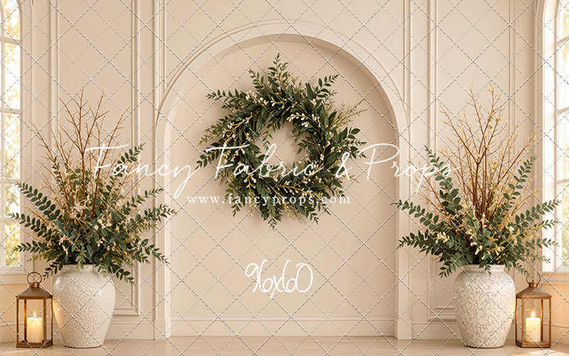 Ivory Evergreen Arch - With Sweep Option