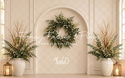Ivory Evergreen Arch - With Sweep Option