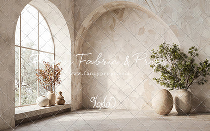 Ivory Vista Arch - With Sweep Option