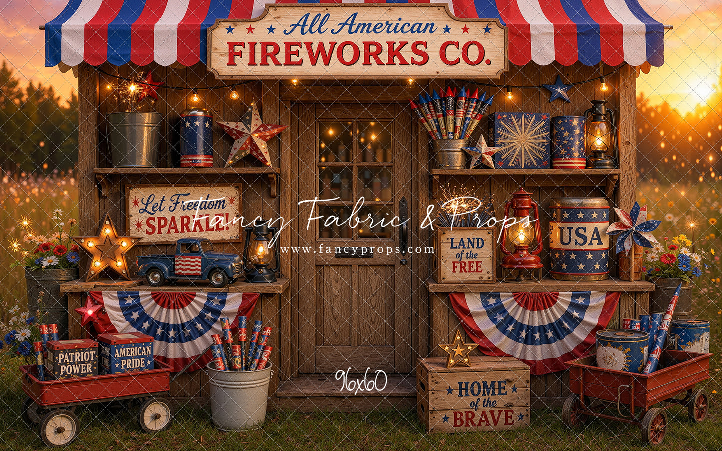 Liberty Sparks Fireworks Stand - With Sweep Option