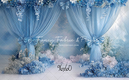 Little Bow Blue - With Sweep Option