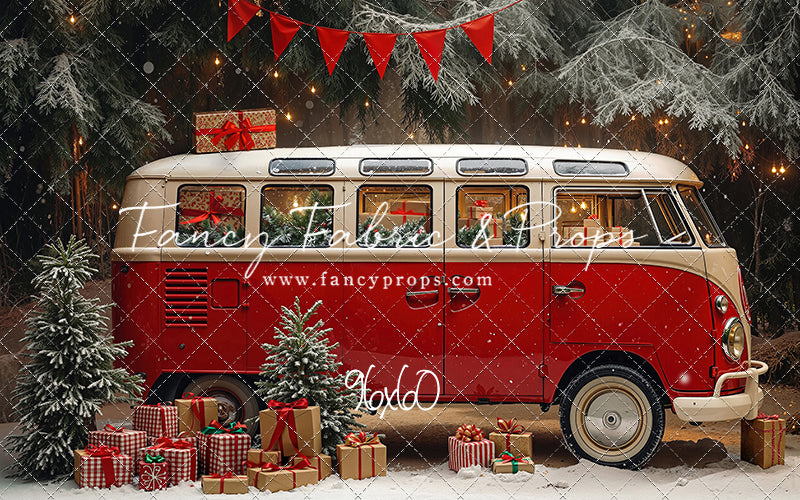 Merry Little Bus Stop - with Sweep Option