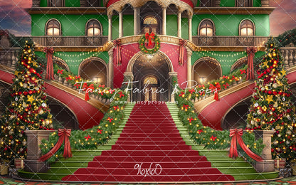 Merry Mansion- Green Rug - with Sweep Option