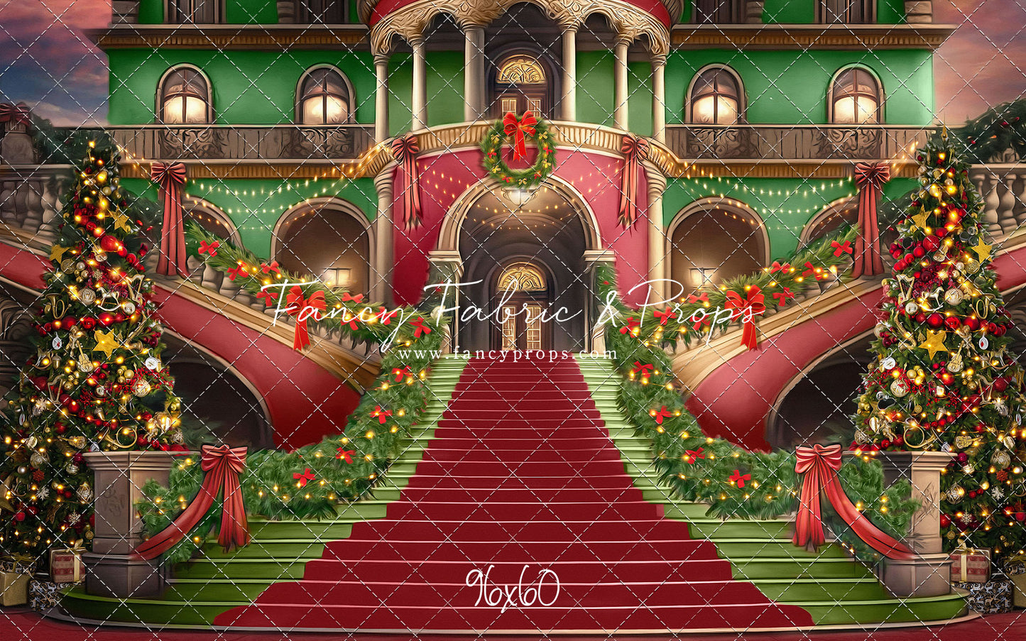 Merry Mansion- Red Rug - with Sweep Option