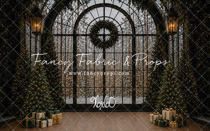 Moody Holiday Window View - with Sweep Option