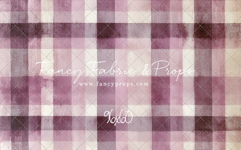 Mulberry Plaid - With Sweep Option