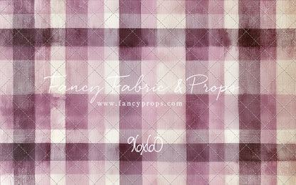 Mulberry Plaid - With Sweep Option