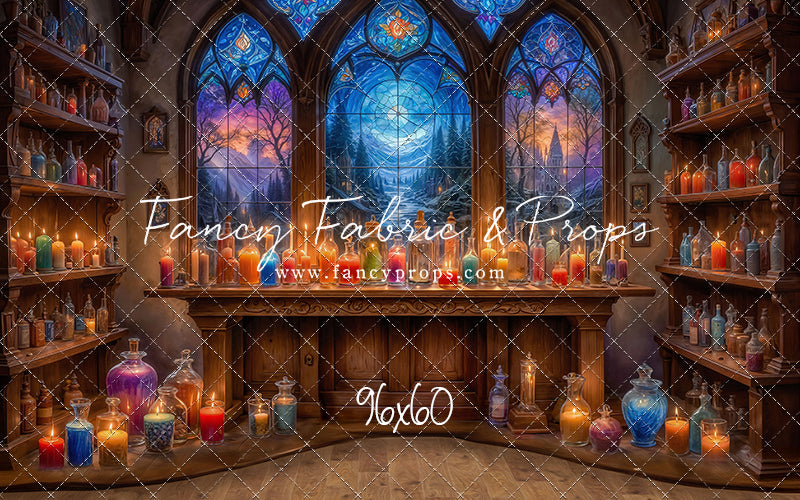 Mystic Potion Emporium - Wood Floor - With Sweep Option