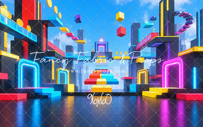 Neon Obby City - With Sweep Option