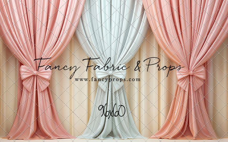 Pastel Bow Swag - With Sweep Option