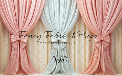 Pastel Bow Swag - With Sweep Option