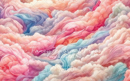 Pink Rainbow Cascading Clouds