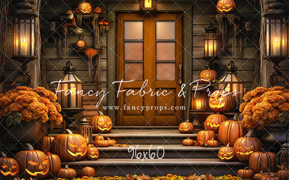 Pumpkin Porch -  Rust Door - With Sweep Option