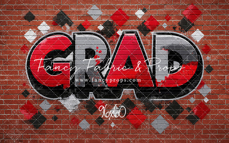 Red, Black & Gray Grad - With Sweep Option