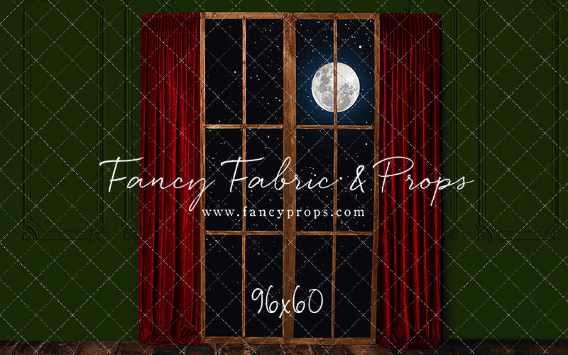 Red & Green Wood Window