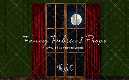 Red & Green Wood Window